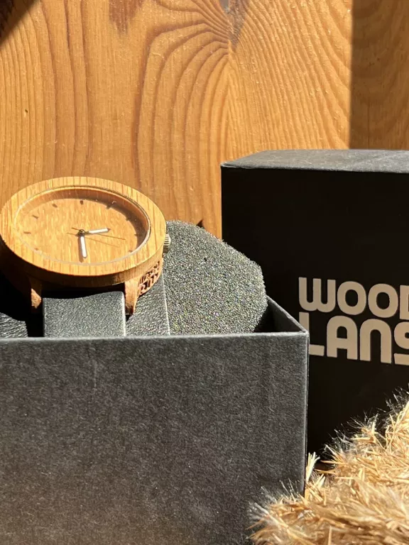 DREWNIANY ZEGAREK WOODLANS UNISEX ANALOG PASEK