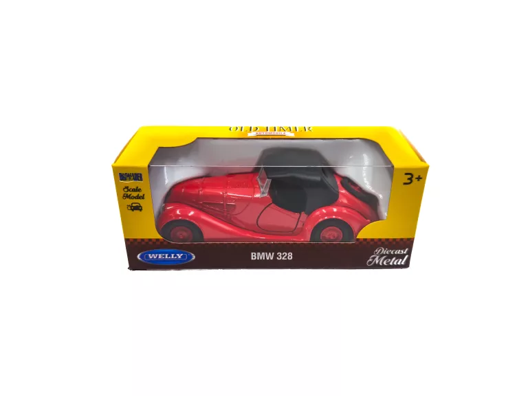 WELLY METALOWY MODEL AUTO BMW 328 CZERWONY