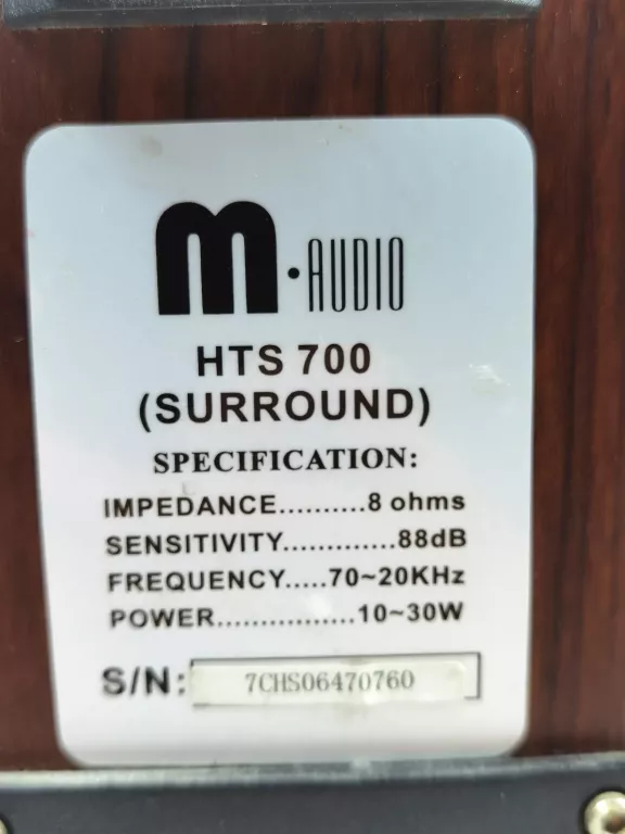 2X KOLUMNA M AUDIO HTS 700