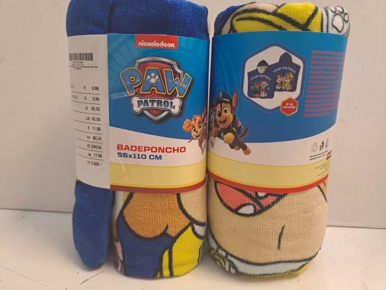PONCZO KĄPIELOWE PSIPATROL NIEBIESKIE