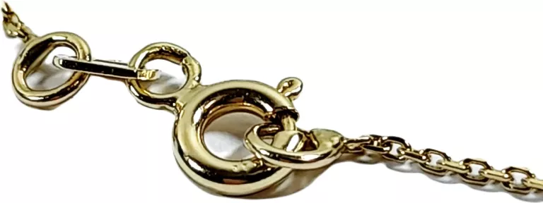 ZŁOTY NASZYJNIK LOGO CHANEL 585 2,57G CYRKONIA