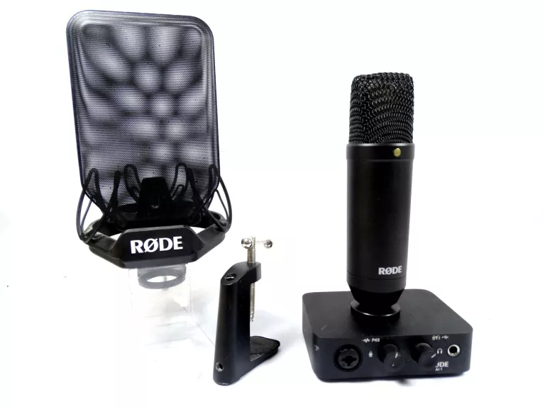 mikrofon-rode-nt1-interfejs-statyw-stan-uzywany