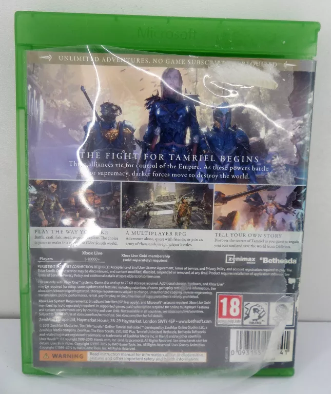 XBOX ONE ELDER SCROLLS ONLINE