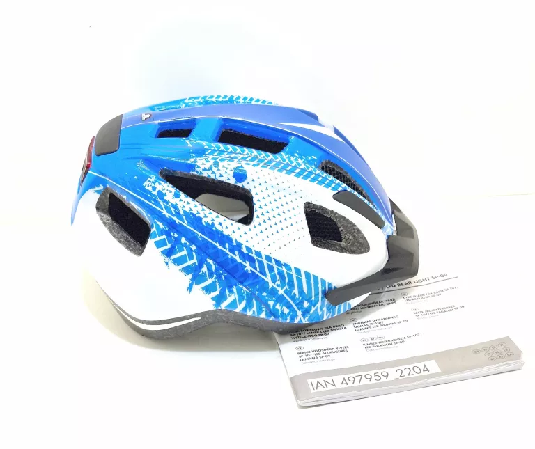 KASK ROWEROWY Z TYLNYM ŚWIATŁEM DLA DZIECI CRIVIT