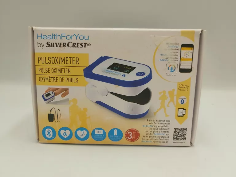 PULSOKSYMETR NAPALCOWY SILVERCREST Z BLUETOOTH