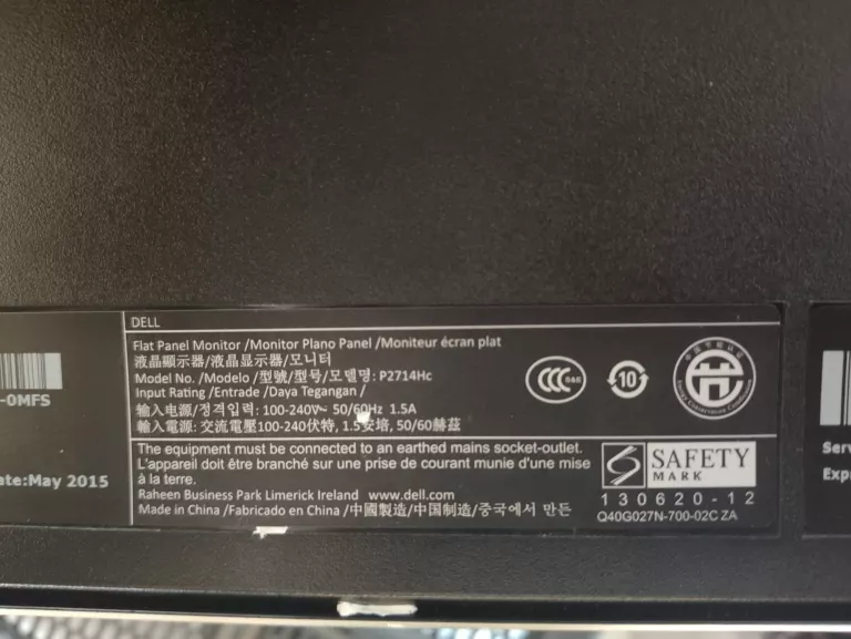 MONITOR DELL P2714HC 27" 1920X1080