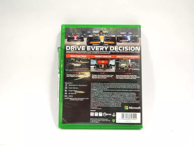 F1 MANAGER 22 XBOX ONE / SERIES X