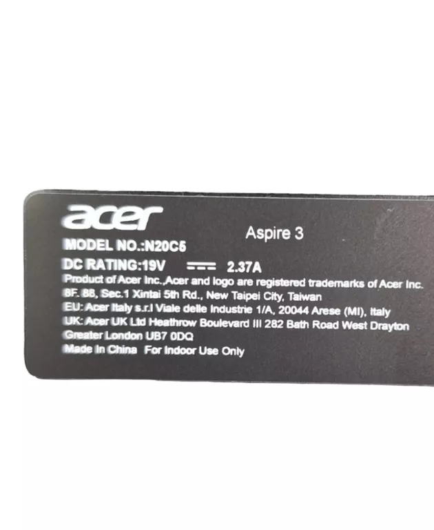 LAPTOP ACER ASPIRE 3 I5 / 16 GB RAMU