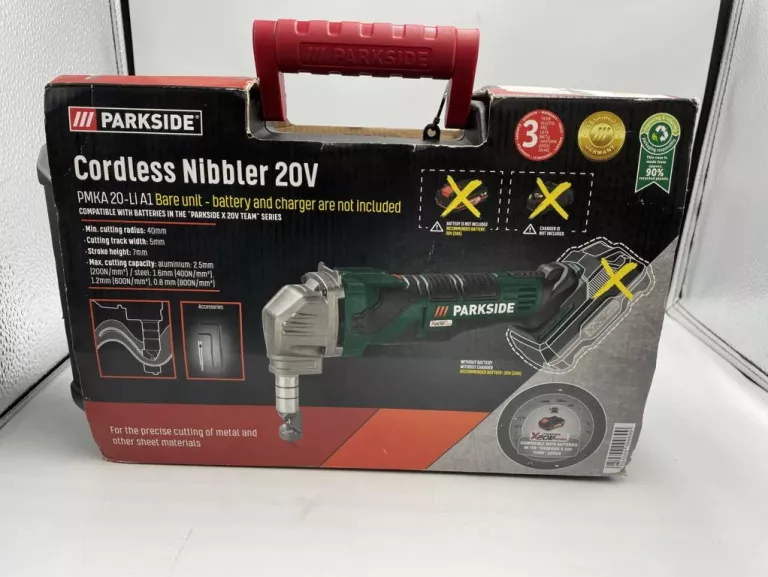 NOŻYCE DO CIĘCIA BLACHY 20V PARKSIDE PMKA 20-LI A