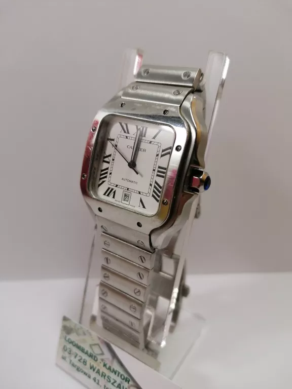 ZEGAREK CARTIER SREBNY