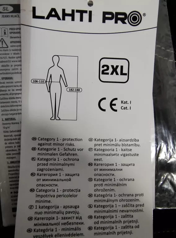 SPODNIE ROBOCZE LAHTI PRO 2XL L4051705