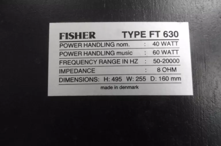 KOLUMNY FISHER FT 630