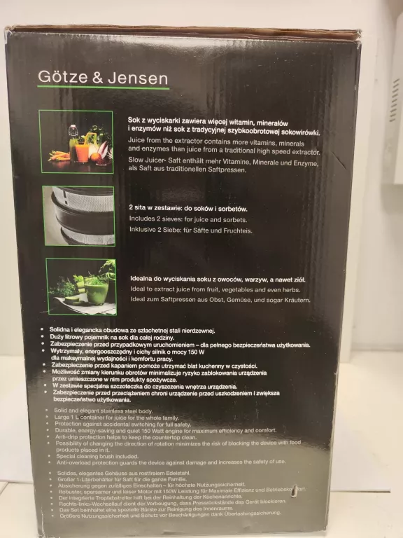 wyciskarka-wolnoobrotowa-gotze-jensen-sj501x-stan-uzywany