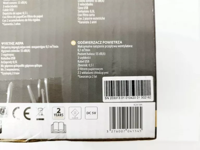 ODŚWIERZACZ POWIETRZA EQUATION AC8-18A