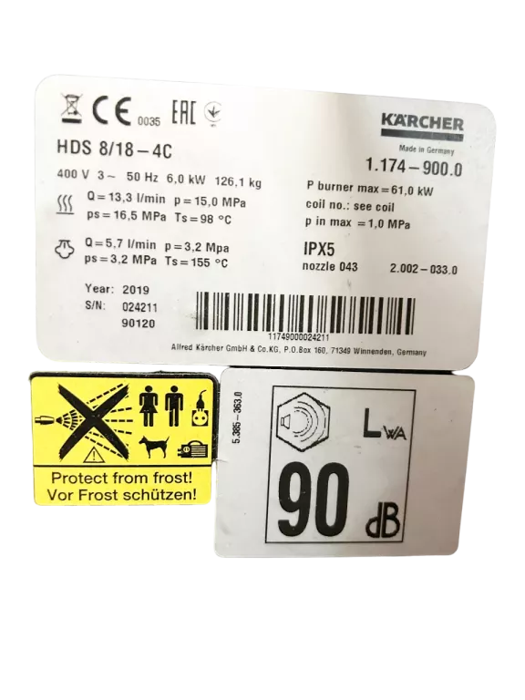 urzadzenie-wysokocisnieniowe-karcher-818-4c-napiecie-zasilania-400