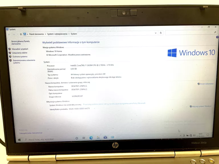 LAPTOP HP ELITEBOOK 2560P I7 2GEN/250GB/4GB
