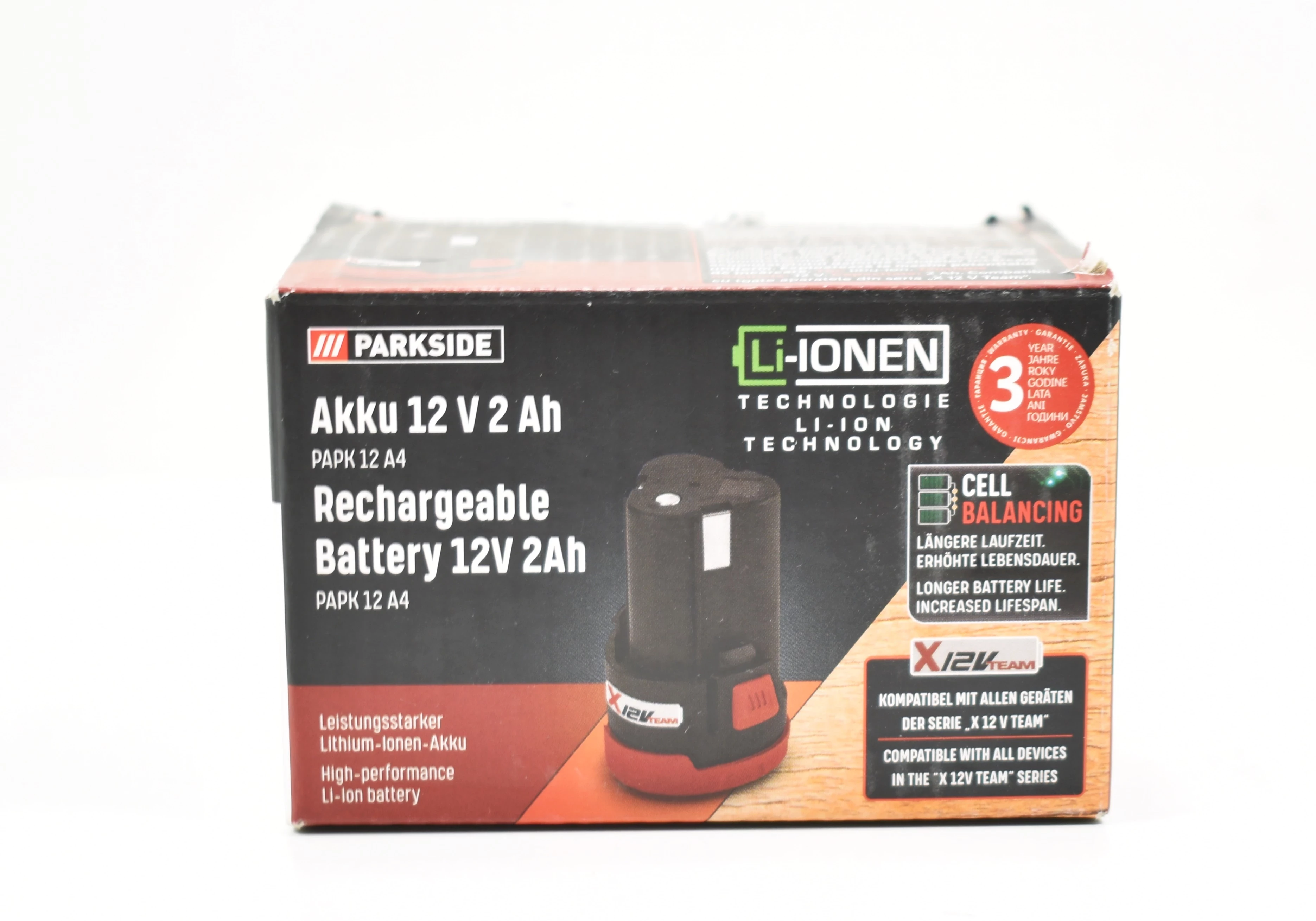 PARKSIDE® Batterie PAPK 12 A4, 2 Ah, 12 V