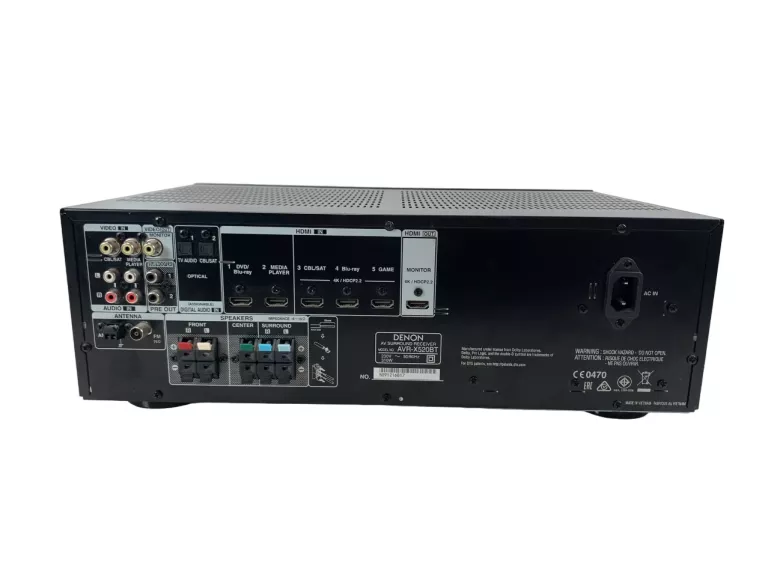 AMPLITUNER DENON AVR-X520BT + ZESTAW KOLUMN ELTAX
