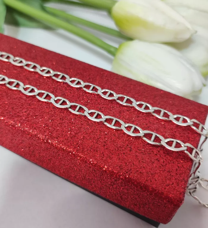 SREBRNY ŁAŃCUSZEK 14,19GR 925PR