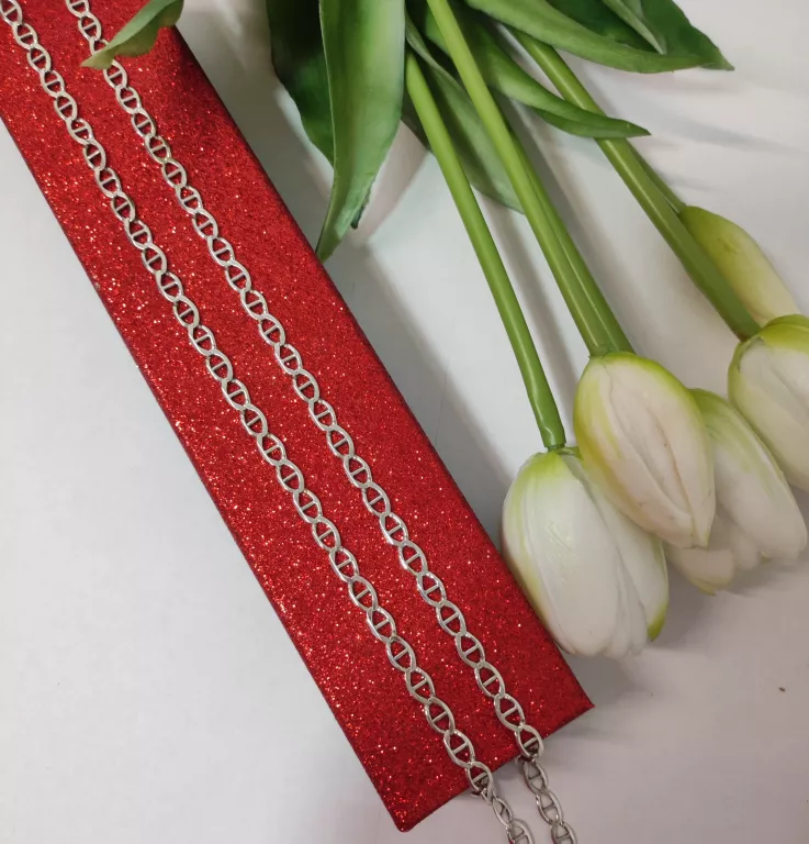 SREBRNY ŁAŃCUSZEK 14,19GR 925PR