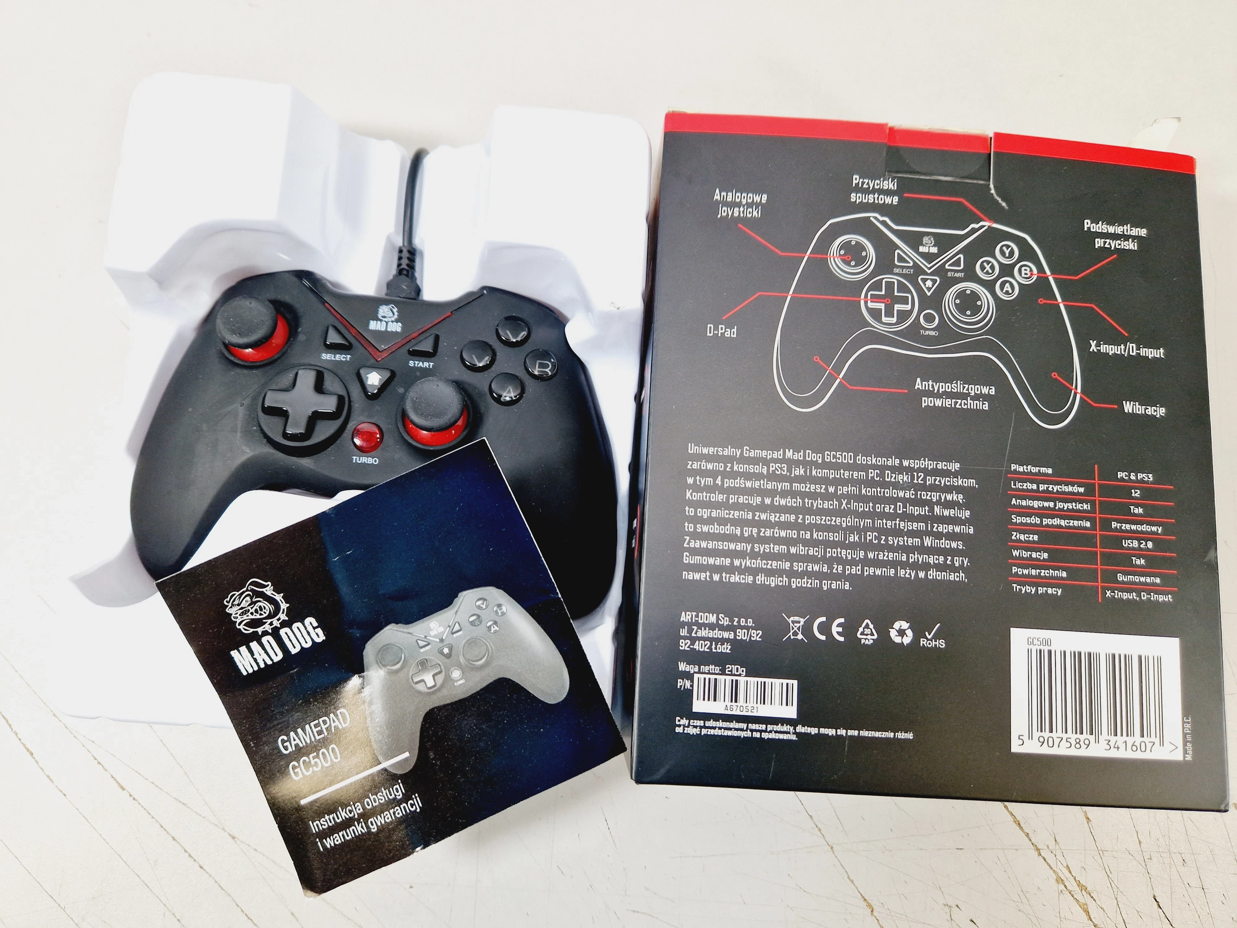 przewodowy-pad-mad-dog-gc500-stan-uzywany