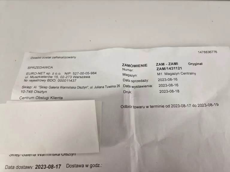 LAPTOP HP VICTUS 16-E0212NW GWARANCJA