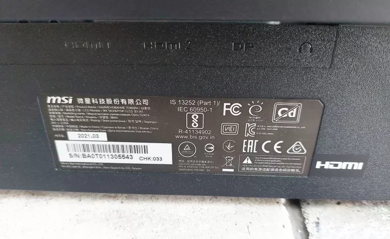 MONITOR MSI OPTIX G24