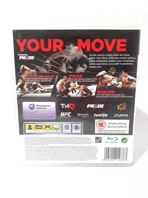 GRA NA PS3 UFC 3 UNDISPUTED PS3