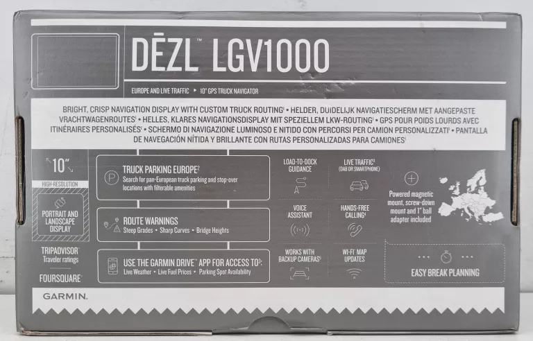 USZKODZONY GPS GARMIN DEZL LGV1000