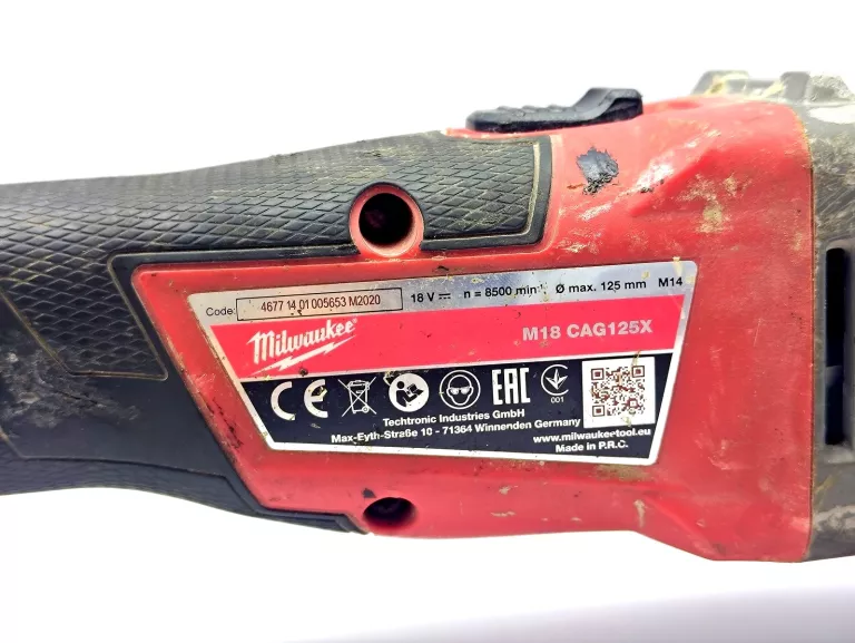 SZLIFIERKA MILWAUKEE M18 CAG125X