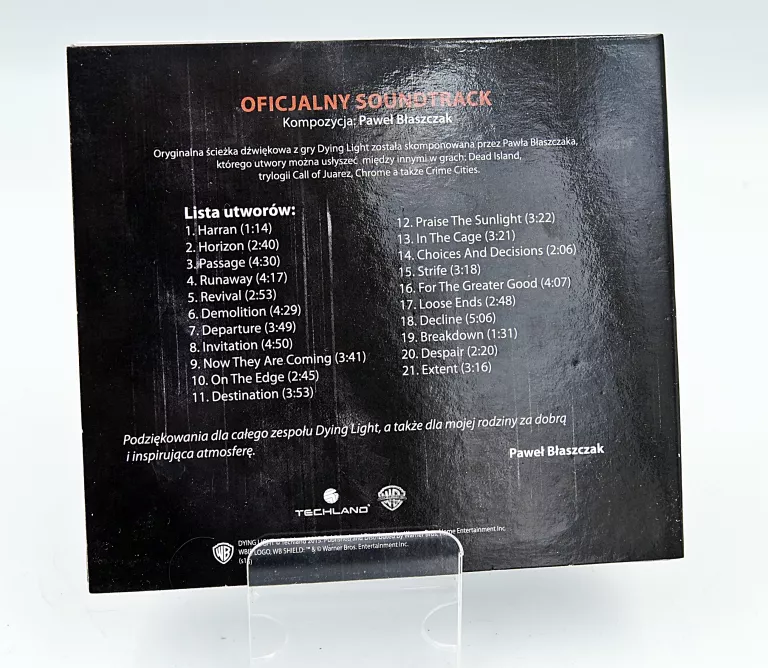 DYING LIGHT OFICJALNY SOUDTRACK