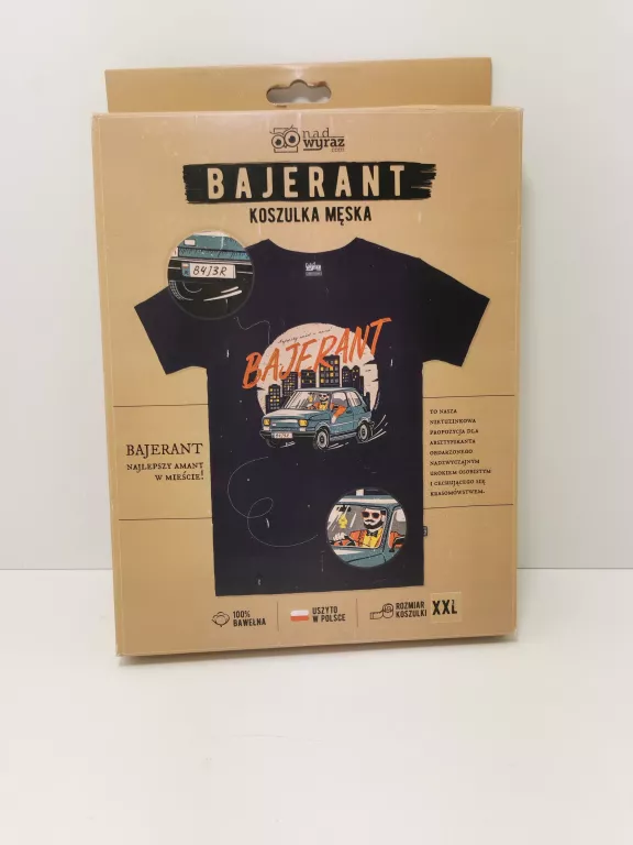 KOSZULKA MĘSKA BAJERANT XXL GRANATOWA