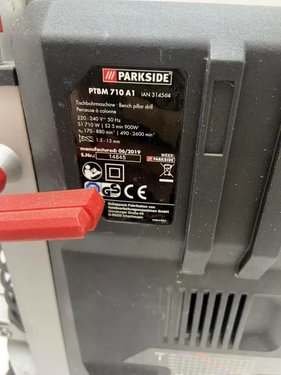 WIERTARKA STOŁOWA PARKSIDE PTBM710A1 710W