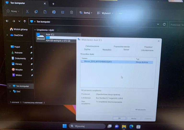 LAPTOP ACER ASPIRE 5 A515-45 RYZEN 5 8/512GB SSD