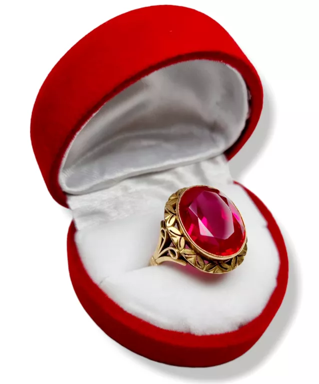 zloty-pierscionek-vintage-rozowy-kamien-585-802g-stan-uzywany