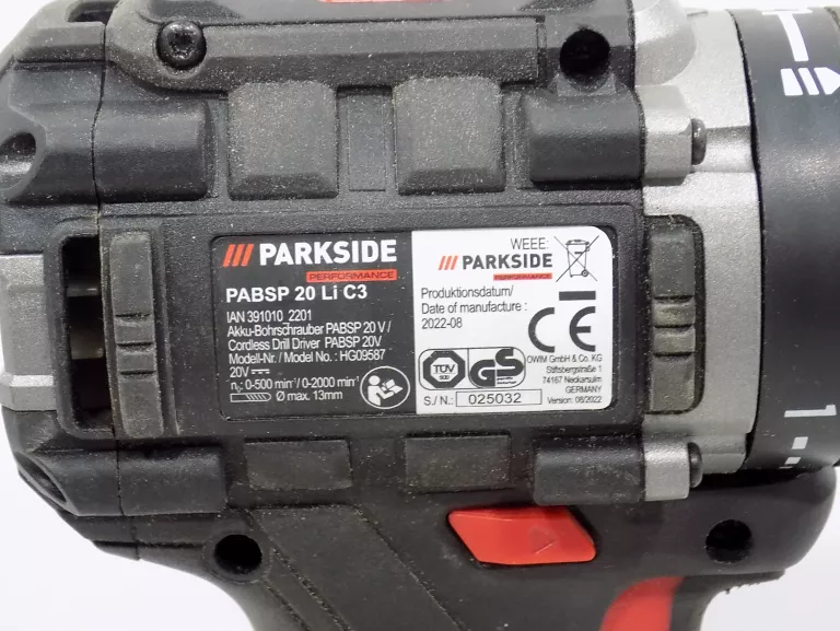 WKRĘTARKA PARKSIDE PERFORMANCE PABSP 20 LI C3