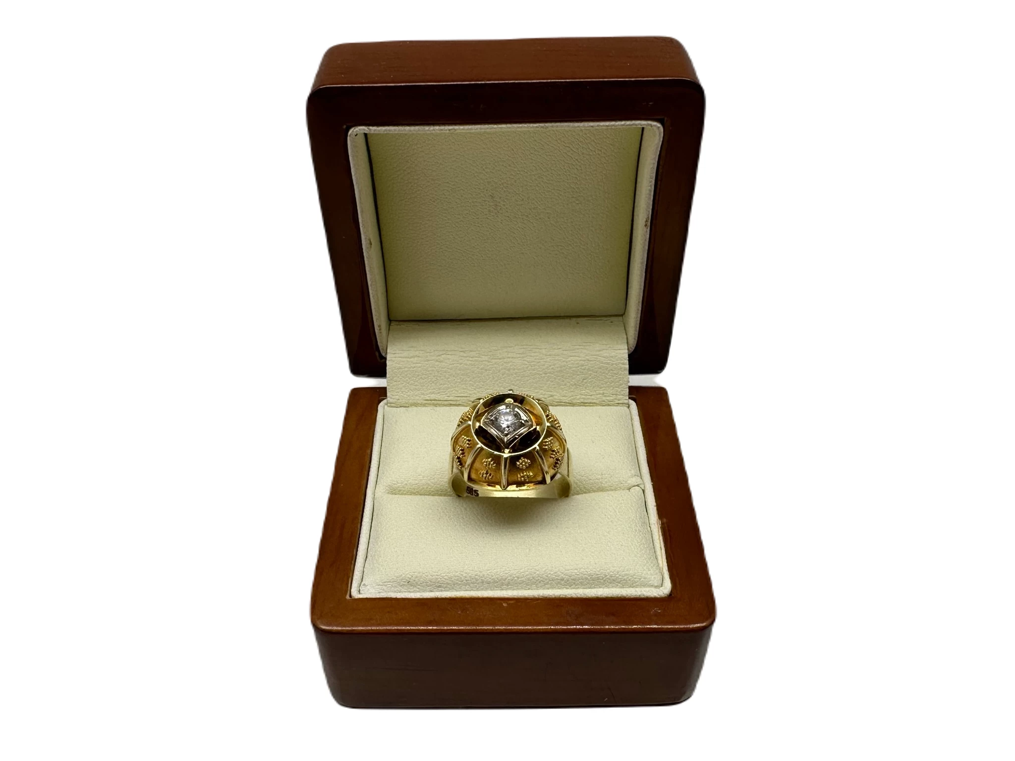 piekny-zloty-pierscionek-diament-578g-585-r13-stan-uzywany