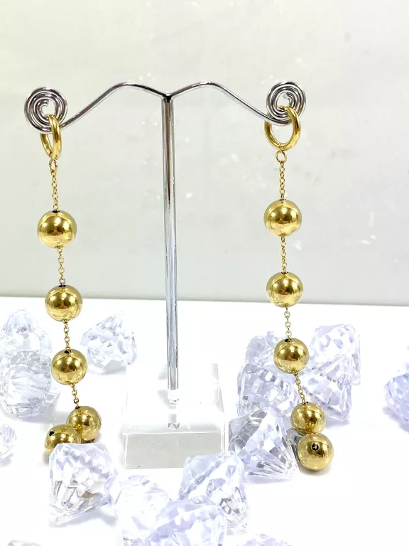 kolczyki-stal-pozlacana-wiszace-kulki-zamk-bigiel-stan-11323-1