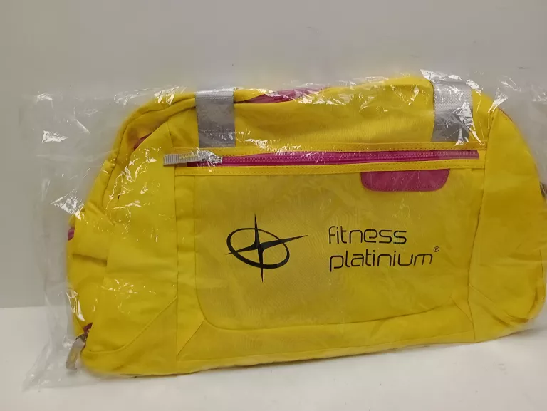 torba-sportowa-zolta-fitness-platinium-stan-uzywany