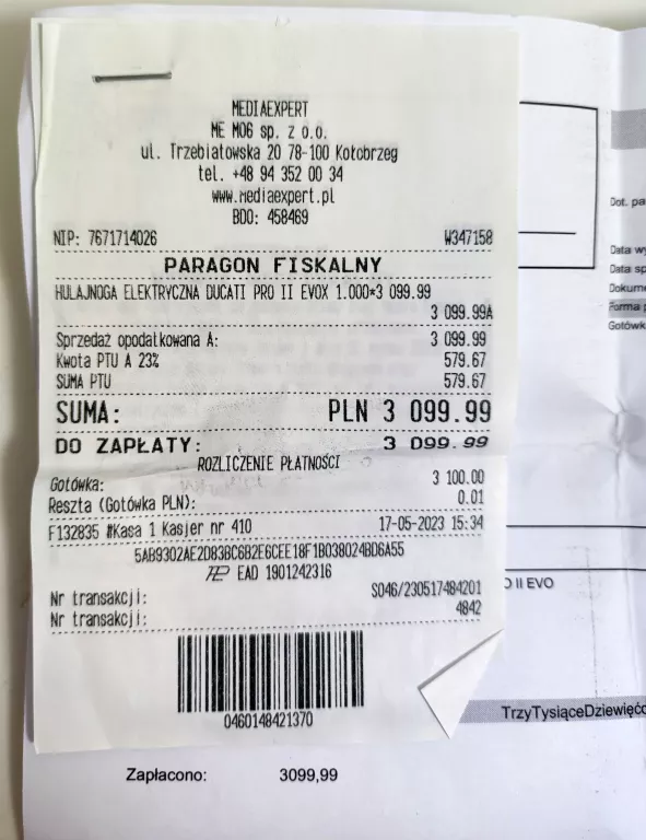 HULAJNOGA ELEKTRYCZNA DUCATI PRO II EVO