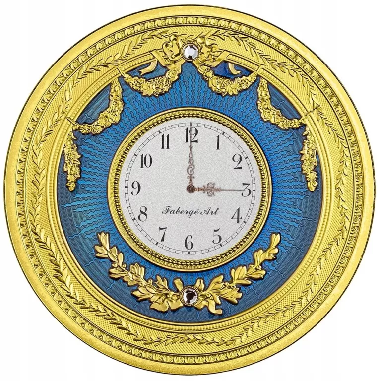 MONETA ZEGAR BŁĘKITNY FABERGÉ, 1 DOLAR NIUE 2022
