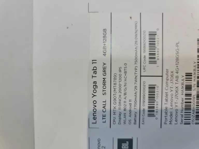 TABLET LENOVO YOGA TAB 11 W PUD
