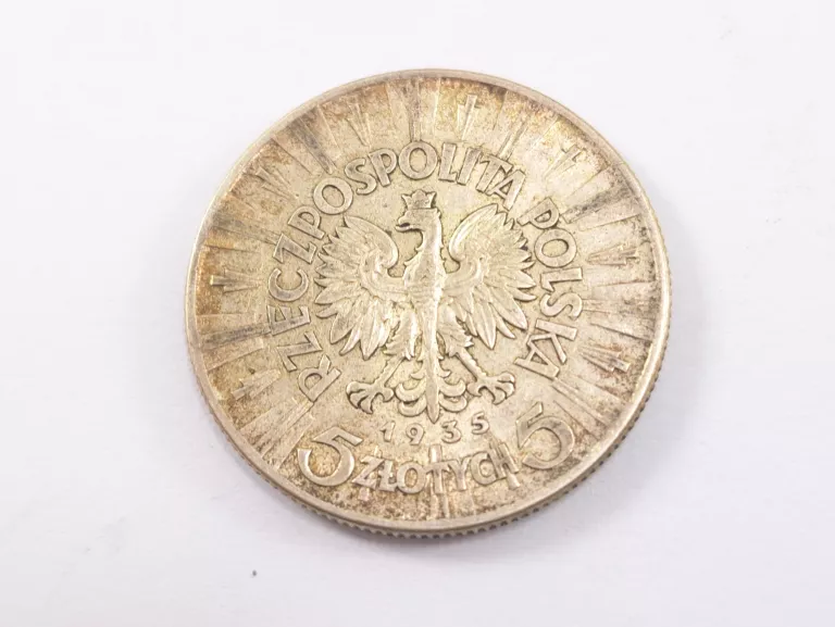 5 ZŁOTYCH PIŁSUDSKI 1935 SREBRNA MONETA