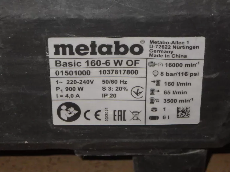 KOMPRESOR METABO BASIC 160-6W OF