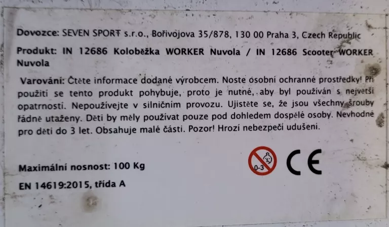 HULAJNOGA WORKER NUVOLA BIAŁA