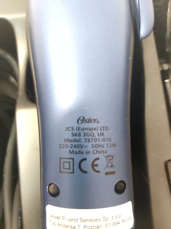 MASZYNKA DO STRZYŻENIA ZWIERZĄT OSTER 78701-010