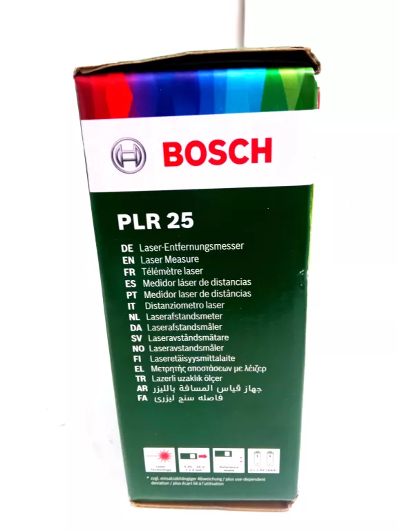 Medidor láser PLR 25 Bosch