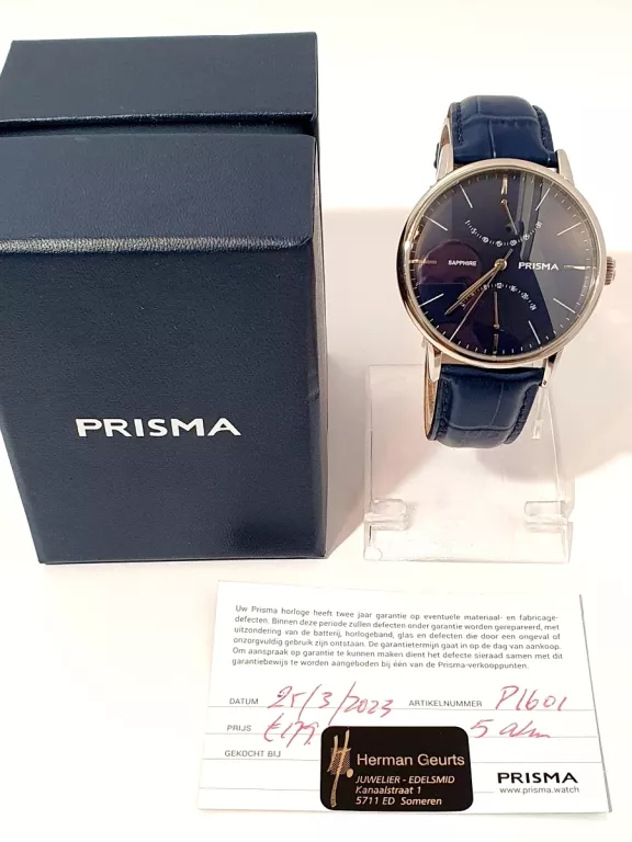 ZEGAREK PRISMA P.1601 SZAFIROWE SZKŁO