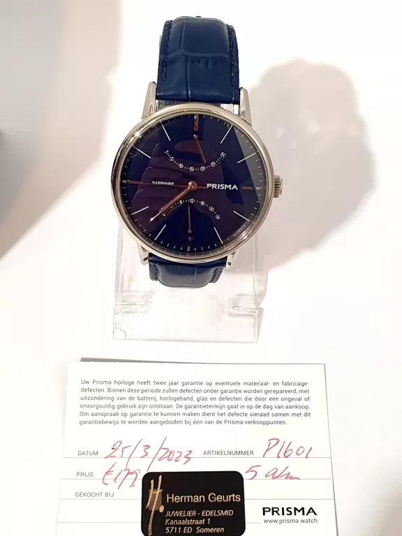 ZEGAREK PRISMA P.1601 SZAFIROWE SZKŁO