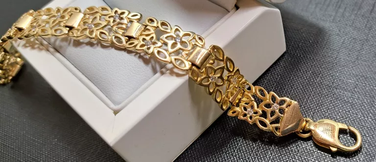 piekna-zlota-bransoletka-kwiaty-585-2193g-kamien-cyrkonia
